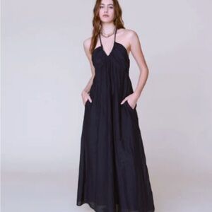 Xirena black Maggie halter maxi dress - Medium